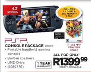PSP Console Package (E1000)-4.3"