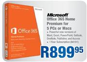Microsoft Office 365 Home Premium For 5 Pcs Or Macs