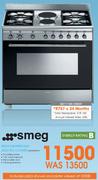 Smeg 90Cm 4 Burner Gas/Electric Cooker(SSA92MFX9)