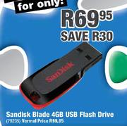 Sandisk Blade USB Flash Drive-4GB