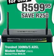 Trendnet 300Mb/S ADSL Modem Router