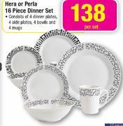 Hera Or Perla 16 Piece Dinner Set-Per Set