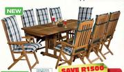 Bellini Mkll Wooden Patio Suite -9 Piece