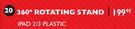 Stuff 360" Rotating Stand iPad 2/3 Plastic