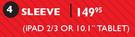 Stuff Sleeve iPad 2/3 Or 10.1" Tablet