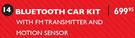 Stuff Bluetooth Car Kit With FM Transmitter And Motion Sensor