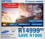 Samsung 46" FHD Smart 3D Television(46F7500)