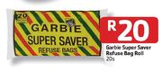 Garbie Super Saver Refuse Bag Roll-20's Each