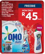 Omo Auto Washing Powder 2Kg Or Concentrated Liquid 750ml-Each