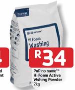 PnP No Name Hi Foam Active Washing  Powder-2kg Each