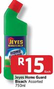 Jeyes Home Guard Bleach - 750ml Each
