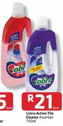 Cobra Active Tile Cleaner - 750ml Each