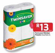 Twinsaver Kitchen Towels Assorted-2's Each