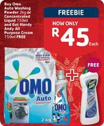 Omo Auto Washing Powder 2kg/Concentrated Liquid 750ml Each