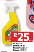 Mr Muscle Bathroom/Kitchen Cleaner Trigger- 500ml Each