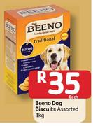 Beeno Dog Biscuits Assorted-1kg Each