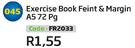 Exercise Book Feint & Margin A5 72Pg FR2033