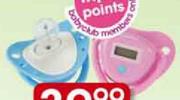 Clicks Baby Soother Thermometer Pink Or Blue-Each