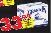 Grand-Pa Headache Powders - 38's
