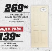 Swartland 6 Panel Deep Moulded Door-813mmx2032mm