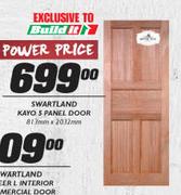 Swartland Kayo S Panel Door-813mmx2032mm