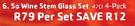 Luminarc So Wine Stem Glass Set-4-Pack Per Set