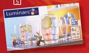 Luminarc Salto Hi Ball Tumbler Set-6-Pack
