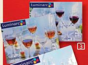 Luminarc Elegance White Or Red Wine Glass Set-6-Pack Each