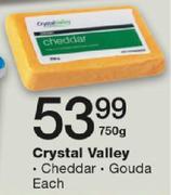 Crystal Valley Cheddar/Gouda-750g