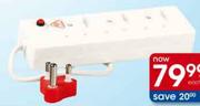 Safeway 6-Way Multiplug with Surge Protection