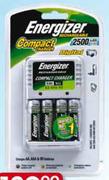 Energizer Charger with 4AA Rechargable Batteries