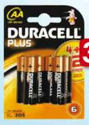 Duracell 6 AA Batteries(4+2 Free)