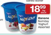 Danone Nutriday Yoghurt Assorted-1kg Each