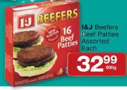 I&J Beefers Beef Patties Assorted-800g