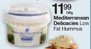 Mediterranean Delicacies Low Fat Hummus-190g