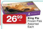 King Pie Frozen Pies Assorted-4's 