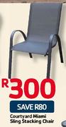 Courtyard Miami Sling Stacking Chair