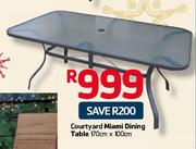 Courtyard Miami Dining Table-170cmx100cm