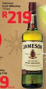Jameson Irish Whiskey-750ml
