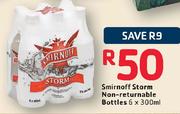 Smirnoff Storm Non-Returnable Bottles- 6 x 300ml