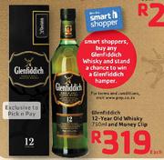 Glenfiddich 12-Year Old Whisky-750ml & Money Clip