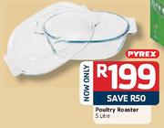 Pyrex 5Ltr Poultry Roaster-Each