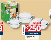 Pyrex 3 Piece Casserole Set