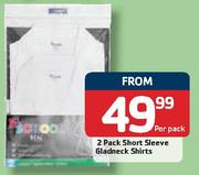 2 Pack Short Sleeve Gladneck Shirt-Per Pack