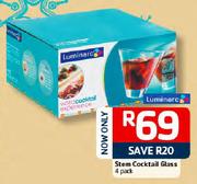 Luminarc Stem Cocktail Glass-4 Pack