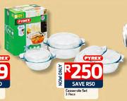Pyrex Casserole Set-3 Piece