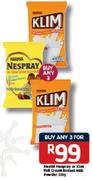 Nestle Nespray Or Klim Full Cream Instant Milk Powder - 3X500g