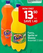 Fanta, Sprite Or Stoney-2L Each