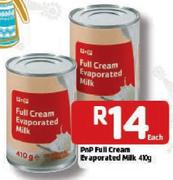PnP Full Cream Evaporated Milk-410G Each