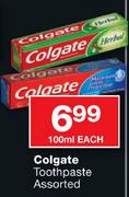 Colgate Toothpaste Assorted-100ml Each
